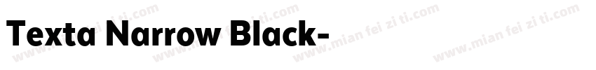 Texta Narrow Black字体转换